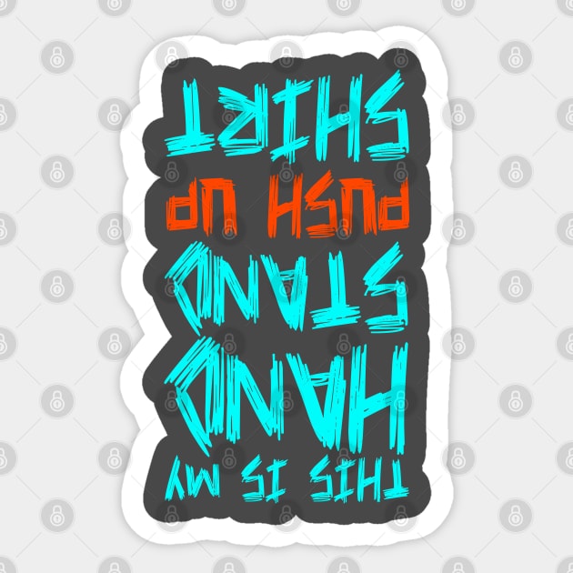 Hand Stand Push Up - CrossFit Sticker by 3coo